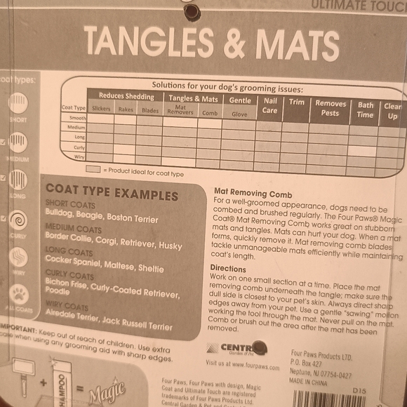 Tangles & Mats for dogs - Picture 7 of 9